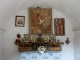 Peintures de la chapelle au clocher lyre en bois 