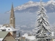 village sous la neige