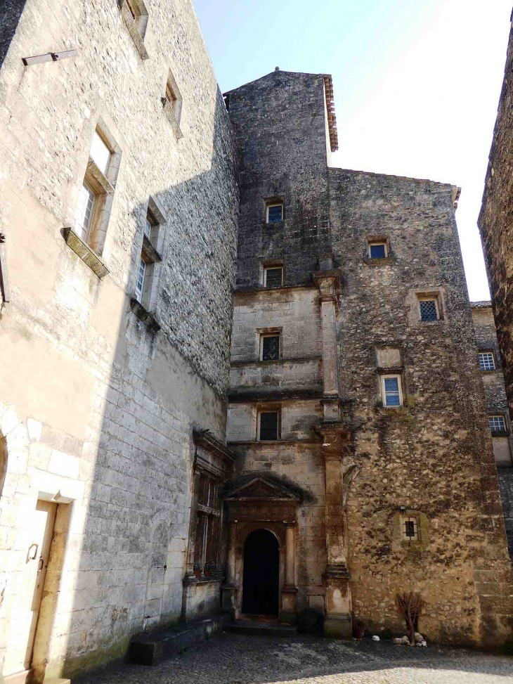 Château de Javon : dans la cour - Lioux