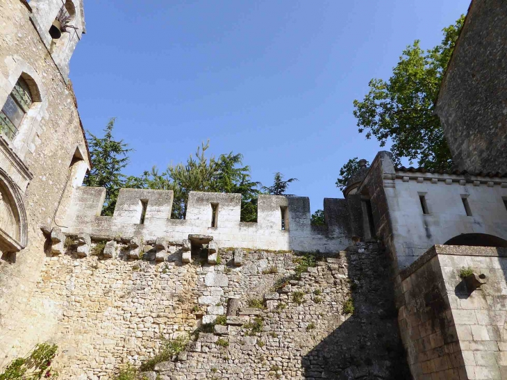 Château de Javon : dans la cour - Lioux