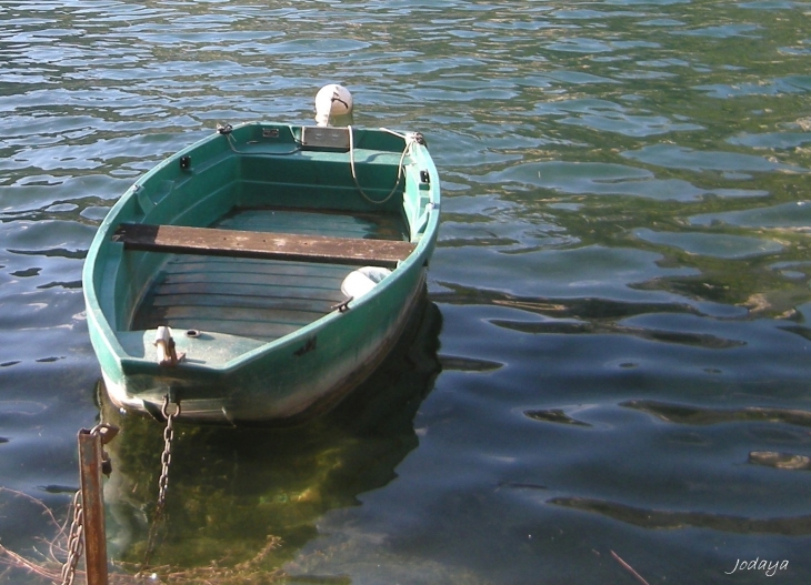 Nantua. Barques sur le lac.