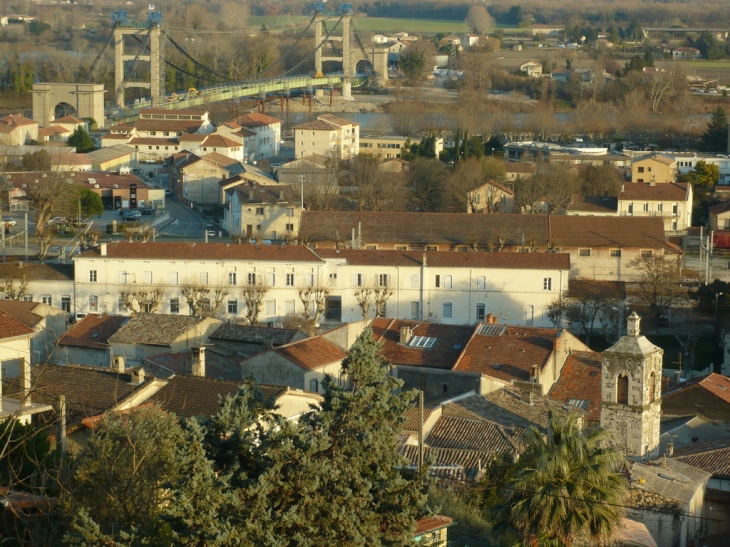 La  gare et le pont Seguin - Le Teil