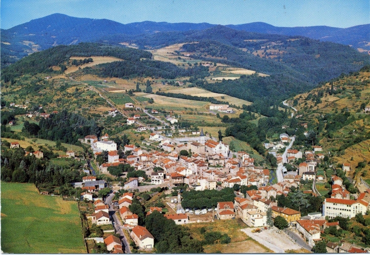Vue générale (carte postale de 1990) - Satillieu