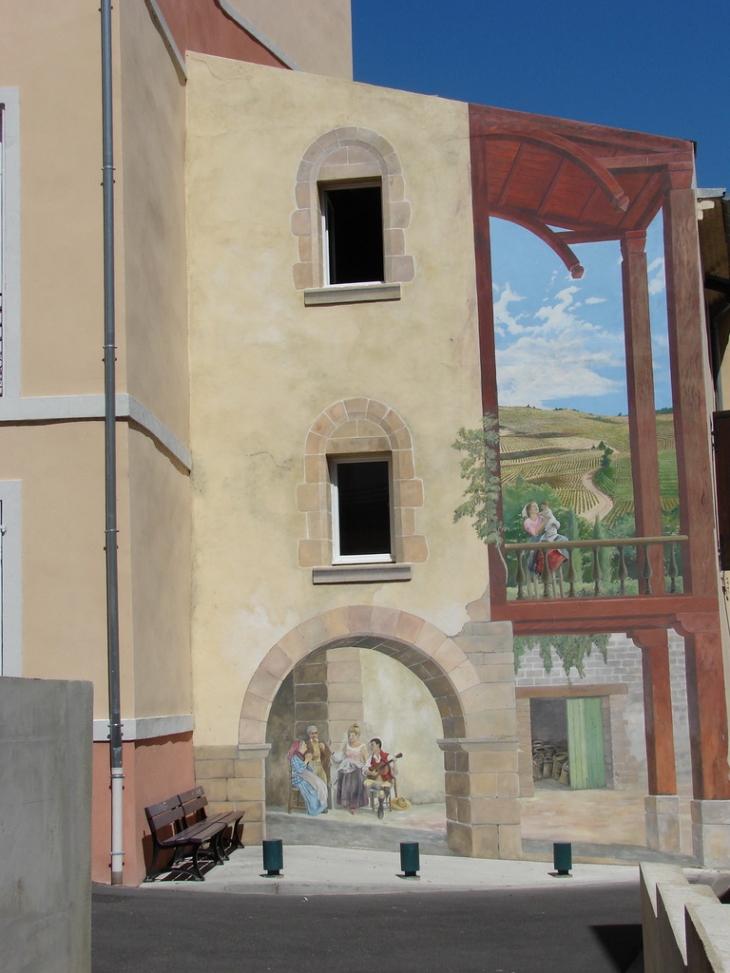 Fresque, rue du Grenier à Sel - Tournon-sur-Rhône