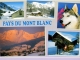 Pays du Mont Blanc, carte postale 1990.
