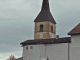 vue sur le clocher de l'église