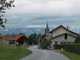 le village au dessus du lac Léman face à la Suisse
