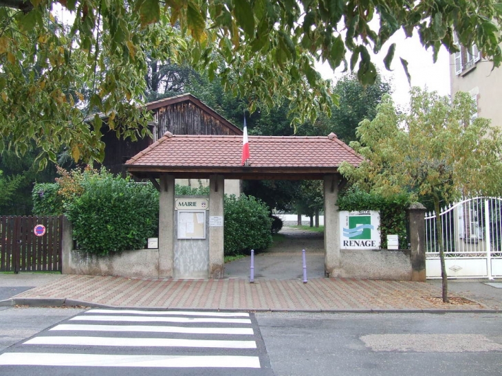 L'entrée du parc de la Mairie - Renage