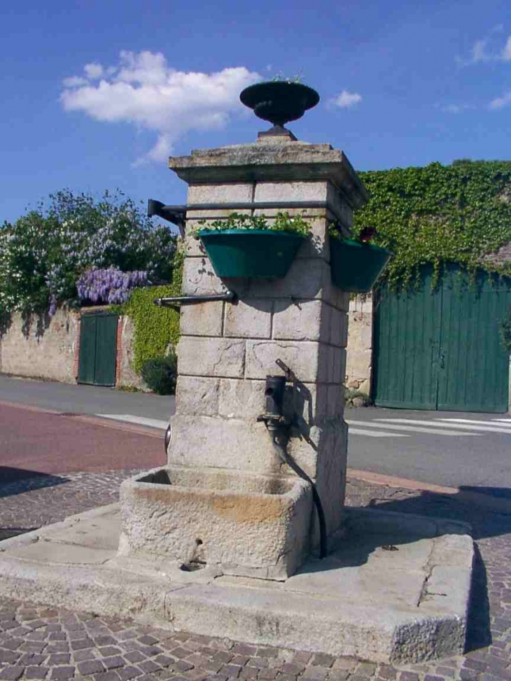 Fontaine sur la place de la Mairie - Lézigneux