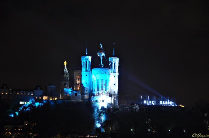 Fête des lumières 2014 - Basilique N.D de Fourvière - Lyon