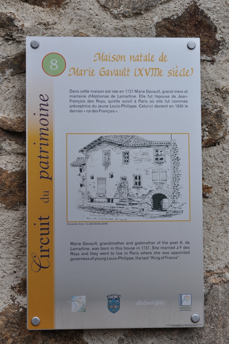 La Maison natale de Marie Cavault - Saint-Symphorien-sur-Coise