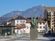 Photo suivante de Chambéry place du palais de justice : vue sur le Nivolet