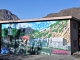 Fresque représentant le nouveau barrage du Tilleret - La Combe des Moulins