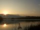 Coucher de soleil sur le Lac avec au loin le Granier