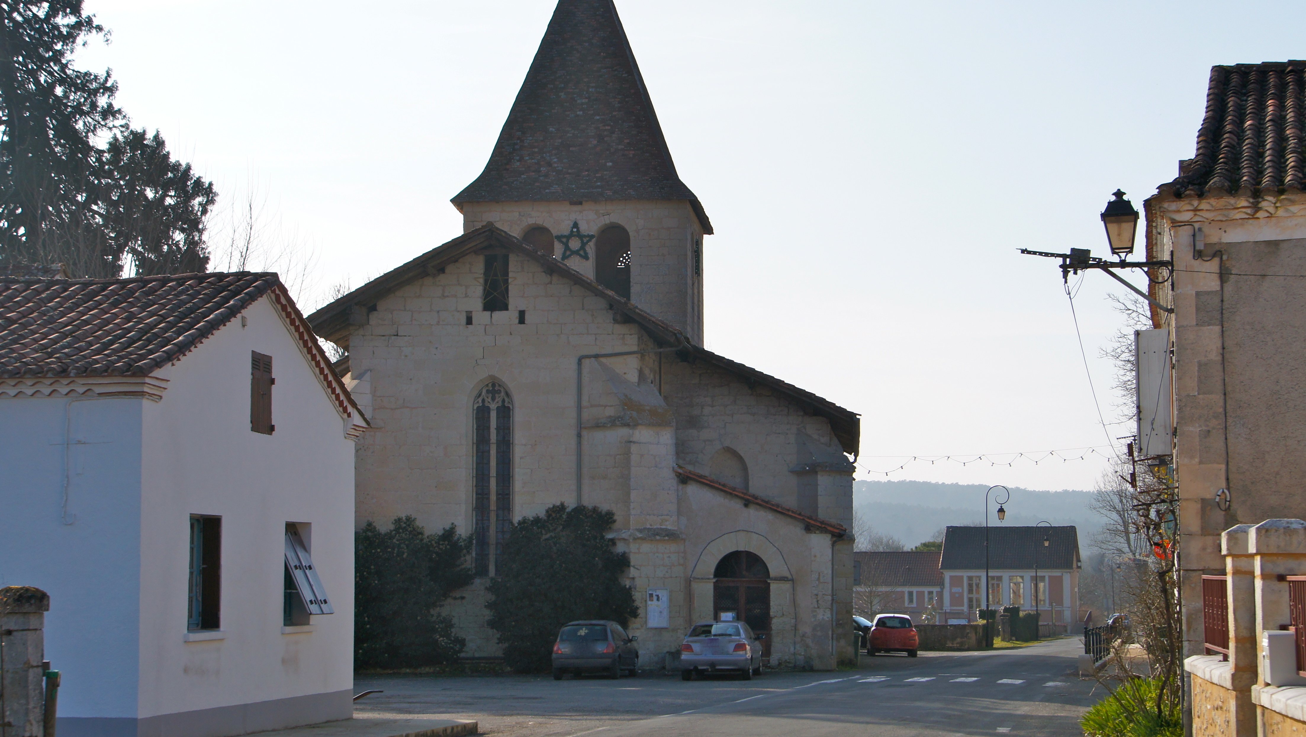 Photo à SaintAquilin (24110) Centre village en 2013. SaintAquilin