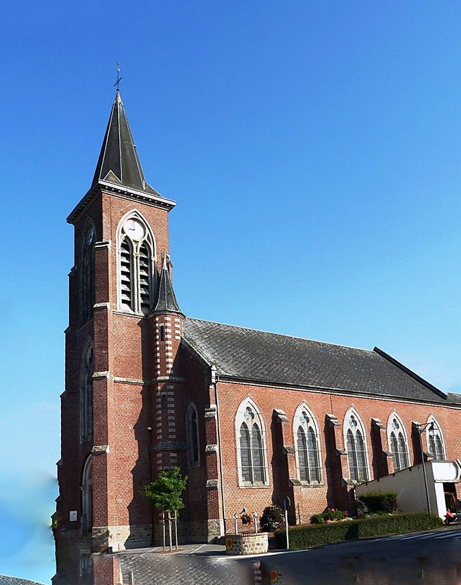 Photo à Mazinghien (59360) L'église Mazinghien, 320356