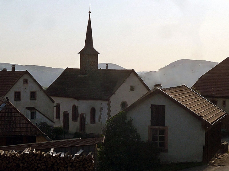 Le centre du village le plus haut du Bas Rhin (788 m) - Belmont
