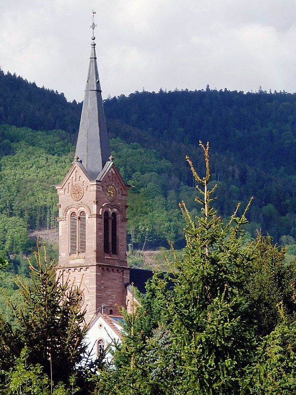 Vue sur l'église - Breitenbach