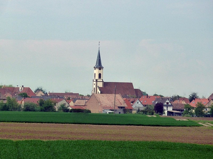 Vue sur le village - Fegersheim