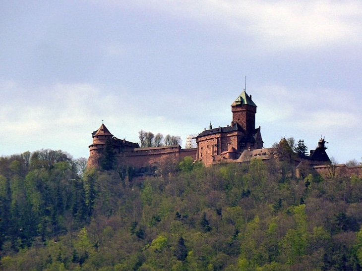 Vue sur le château du Haut Koenigsbourg - Orschwiller