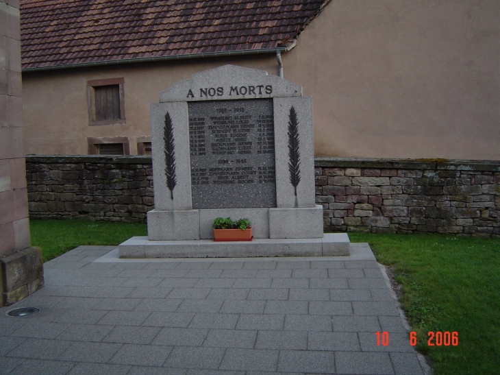 Monument aux Morts - Ottwiller