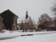 Sarrewerden en hiver la Sarre et vu sur l'Eglise
