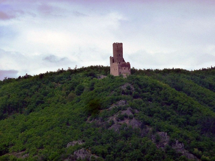Vue sur les ruines du château de l'Ortenbourg - Scherwiller
