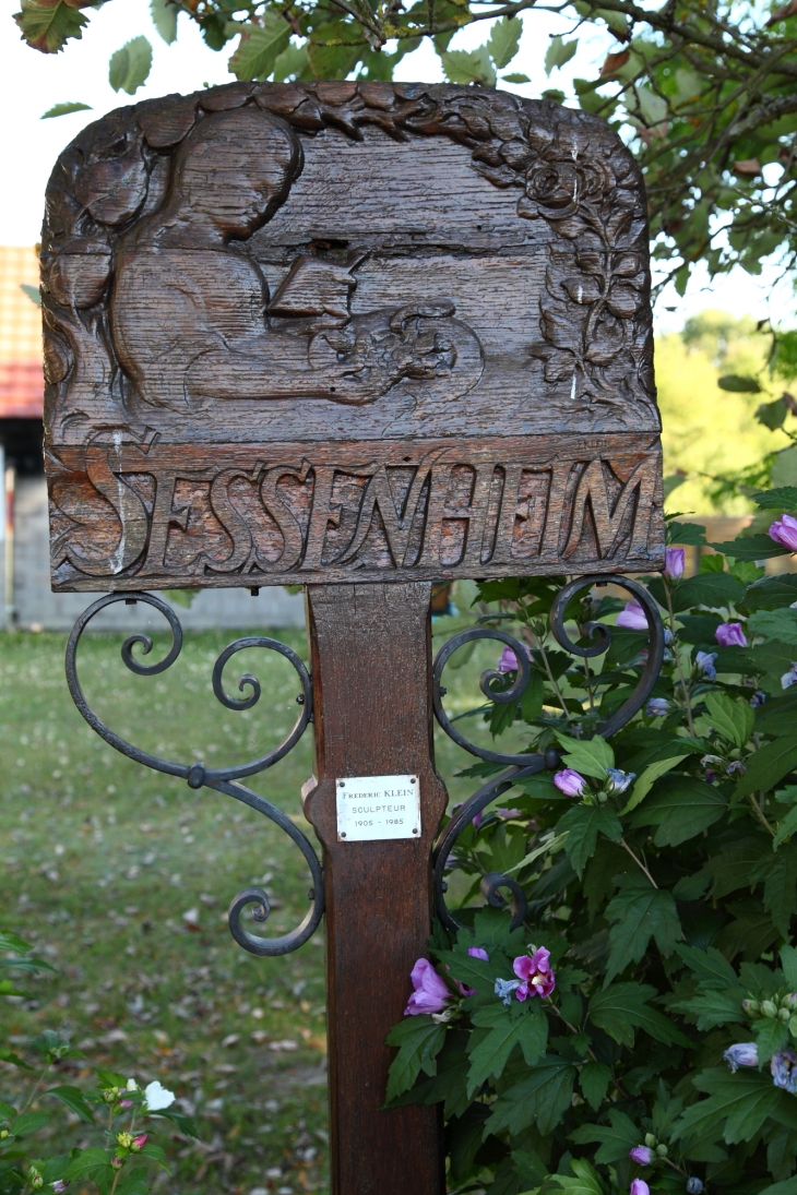 Plaque du sentier des amoureux - Sessenheim