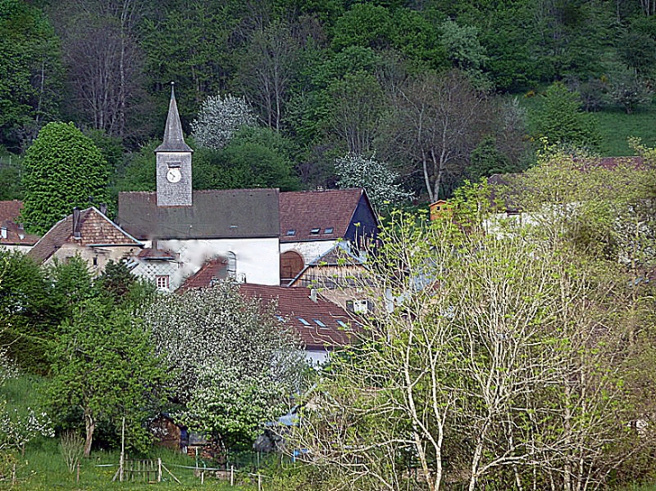 Le village et l'église - Waldersbach