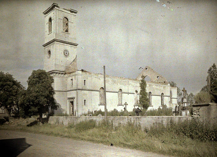 Eglise bombardée en 1914 /18 - Balschwiller