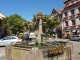 Bergheim  : une fontaine fleurie