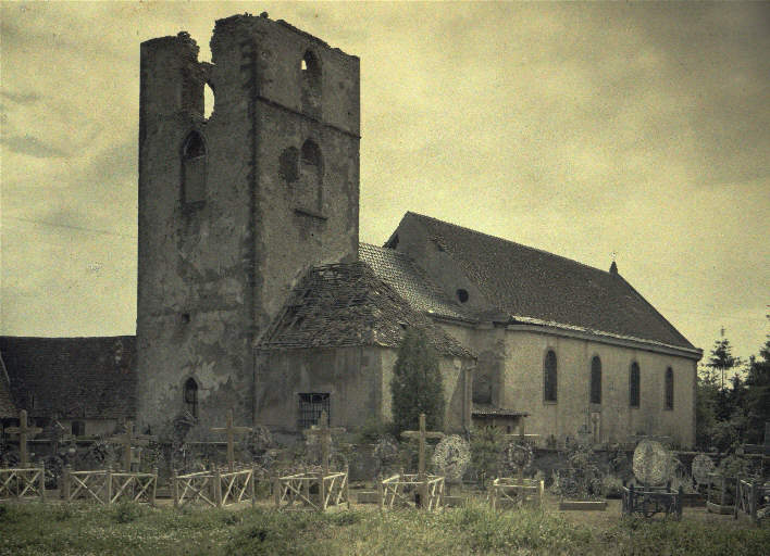 Eglise bombardée par les Allemands - Gildwiller