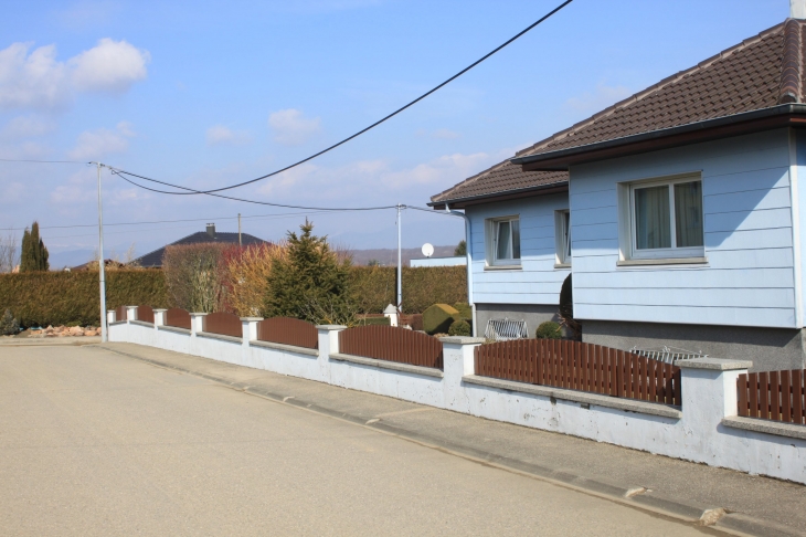 L'entrée de la rue des Blés - Hecken