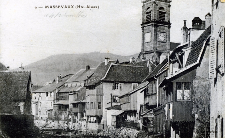 Le village, vers 1905 (carte postale ancienne). - Masevaux