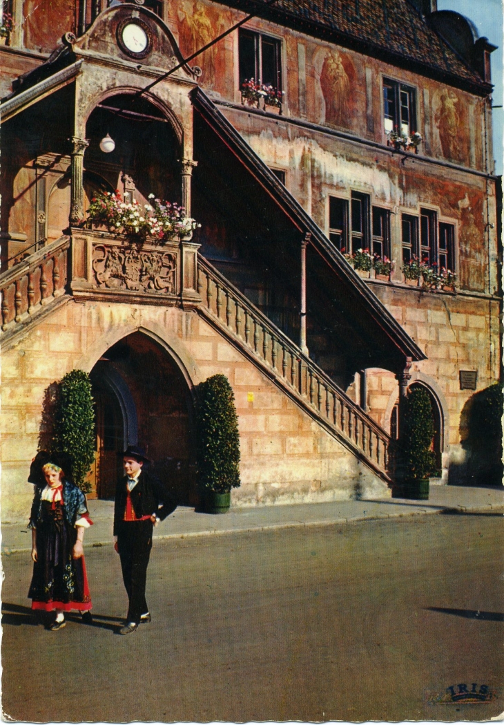 L'Hôtel de Ville (carte postale de 1960) - Mulhouse