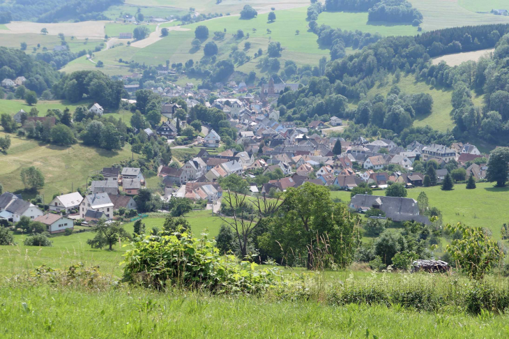 Vue sur le village - Orbey