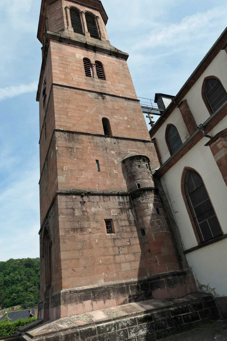 L'église Saint Urbain : le clocher - Orbey