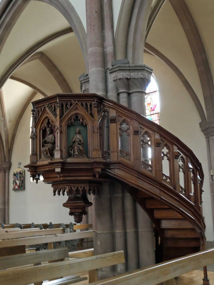 L'église Saint Urbain: la chaire - Orbey