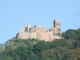Chateau de Saint ulrich sur les hauteurs de Ribeauvillé, appelé également les trois chateaux, car surplombé de bas en haut de tours de guets
