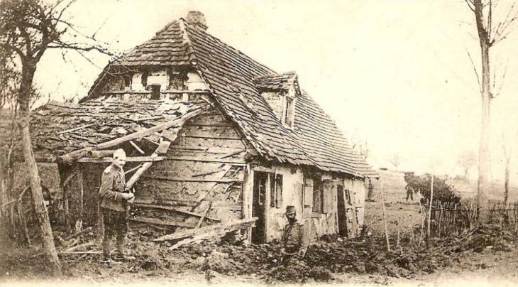 Maison en ruine 1914 1918 - Soppe-le-Bas