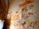 Peintures du mur ouest du croisillon sud. Les peintures peuvent dater de la troisième décennie du XVIe siècle.