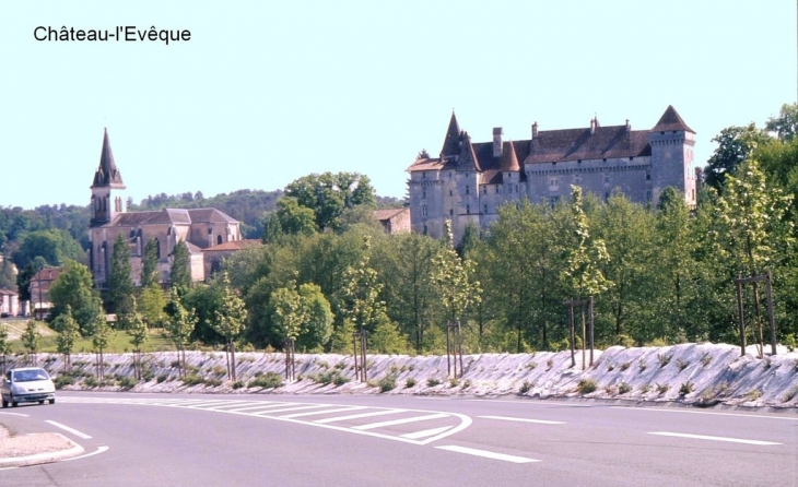 Le village et le château - Château-l'Évêque