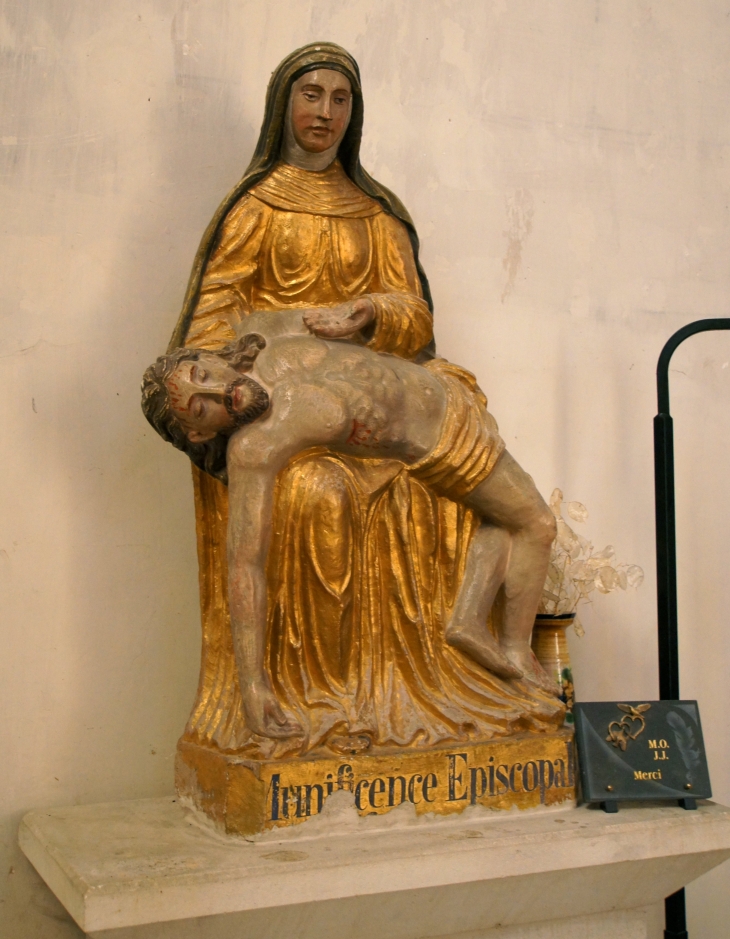 Statue de Marie et Jésus. - Château-l'Évêque