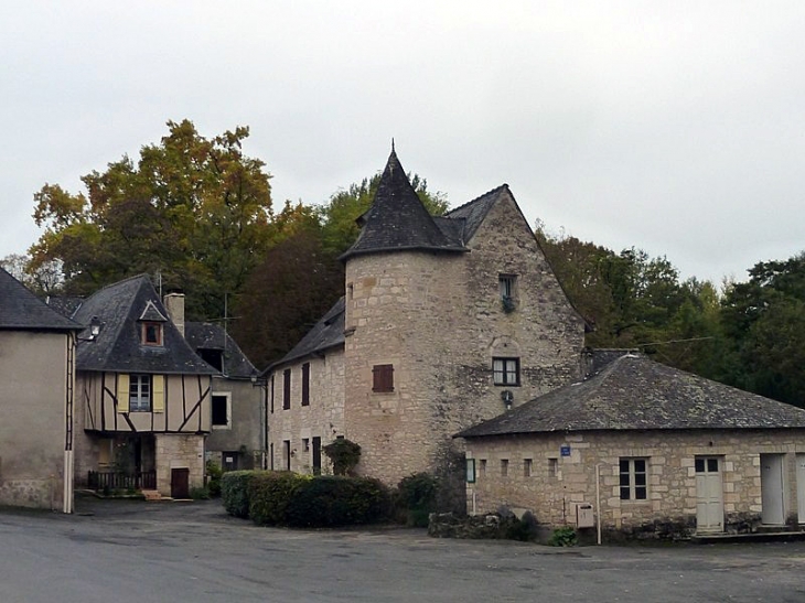 Le château dans le village - Condat-sur-Vézère