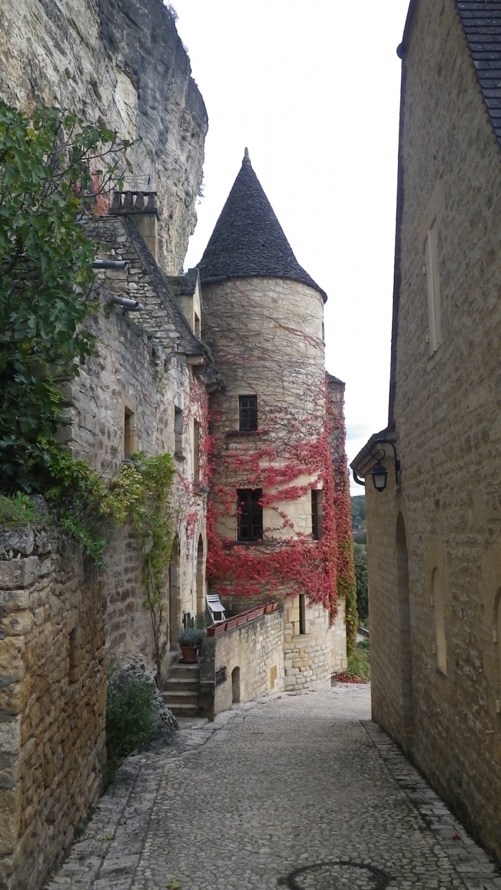 Une rue du village. - La Roque-Gageac