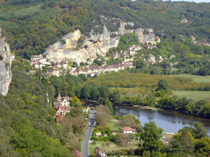 Le village vu de Marqueyssac - La Roque-Gageac