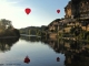 survol de la Dordogne par des montgolfières 