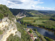 Photo suivante de La Roque-Gageac vue de Marqueyssac: la Dordogne et le village