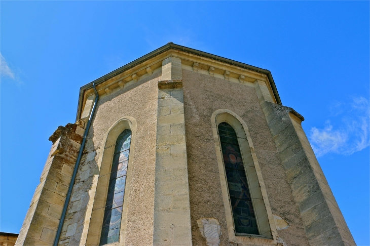 Eglise de Lamothe. Le chevet - Lamothe-Montravel