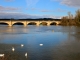 Le Pont de chemin de fer sur la Dordogne.